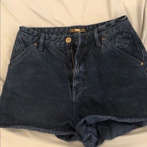Blue jean shorts